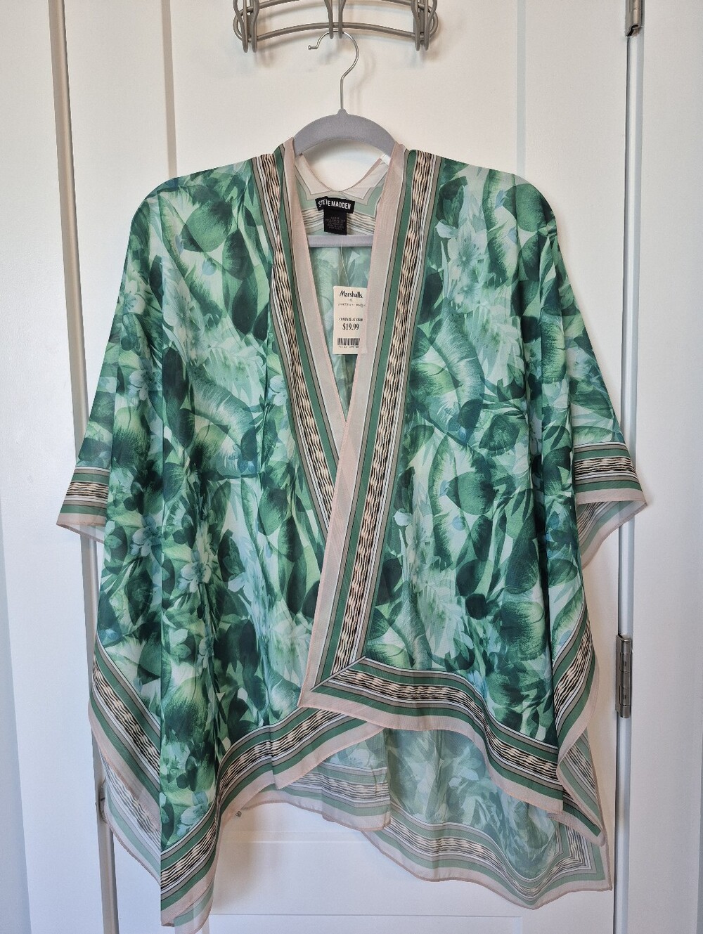 Steve Madden NWT Floral Green Coverup